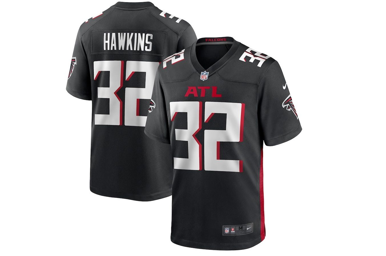 Men Atlanta Falcons #32 Jaylinn Hawkins Nike Black Player Game NFL Jersey->atlanta falcons->NFL Jersey